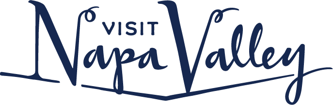 Visit Napa Valley logo in blue text.